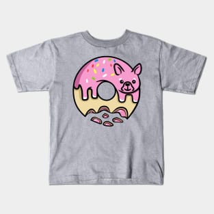 Strawberry donut dog Kids T-Shirt